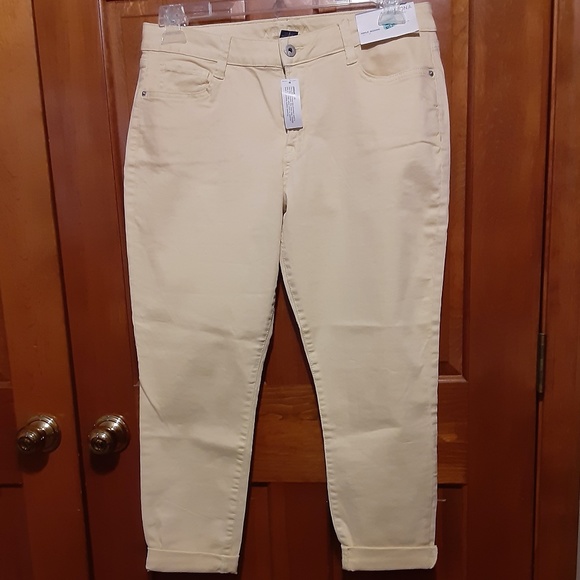 Arizona Ankle Jegging Lemon Drop Yellow Jeans - Picture 1 of 7